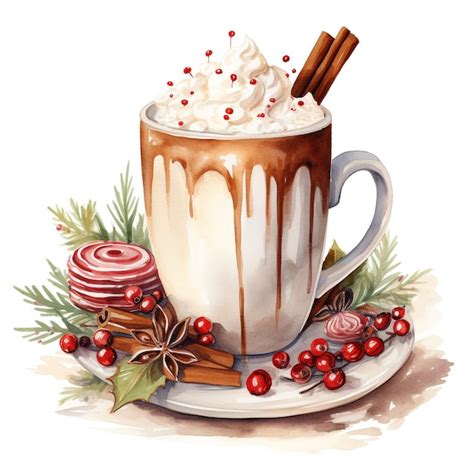 Premium AI Image Christmas Hot Cocoa