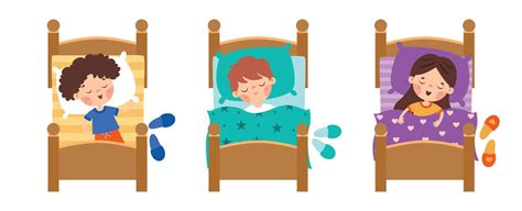 Cartoon Illustration Of Kids Sleeping 13474310 Vector Art at Vecteezy