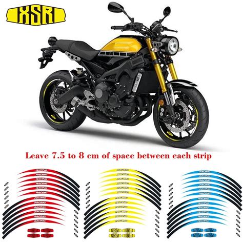 Motorcycle Wheel Rim Tape Decal Stripes Sticker For Yamaha Xsr