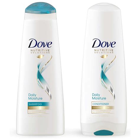 dove daily moisture nourishing shampoo  conditioner set  oz