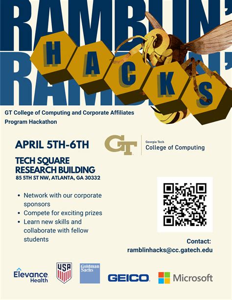 You're invited to Ramblin' Hacks, College of Computing's Hackathon