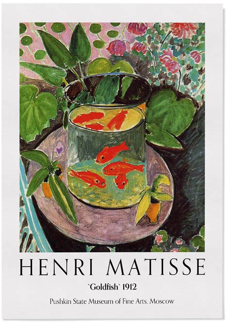 Henri Matisse Goldfish Painting Impressionist Wall Art Prints