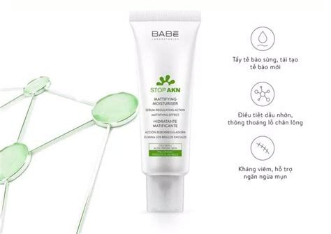 Review Kem D Ng Babe Stop Akn Mattifying Moisturiser Xanh L C Th T S Ch N I Cho Da D U