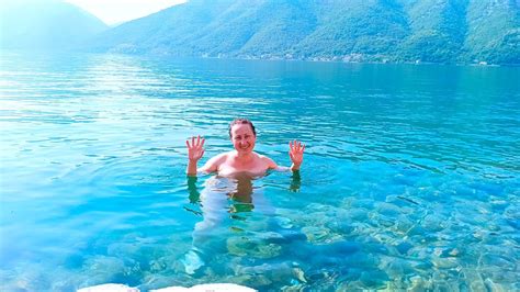 Every evening the fish gather at the shore for meetings. I'm diving for