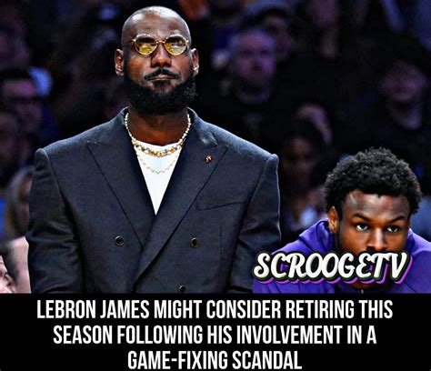 Scrooge - Los Angeles Lakers LeBron James might consider retiring this