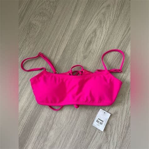 Tilly S Swim Nwt Tillys Hot Pink Bikini Top With Adjustable Straps Poshmark