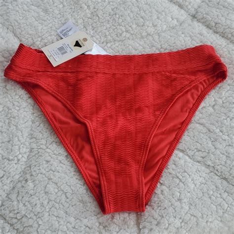 Billabong Swim Billabong Wave Trip Maui Rider Bikini Bottoms Red Poshmark