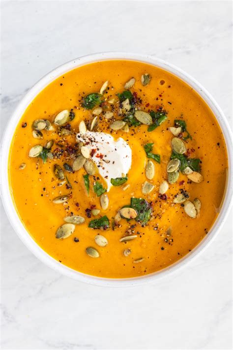 Easy Pumpkin Carrot Soup With Thyme Nutrition