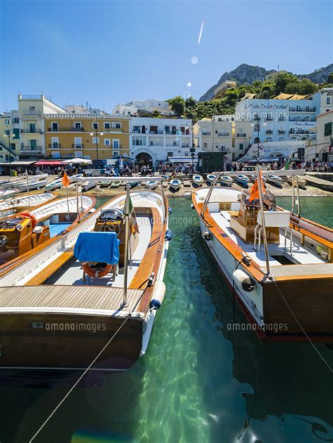 Italy Campania Capri Marina Grande And Boats