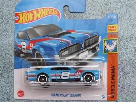 Hot Wheels Mercury Cougar Sky Blue Castrol Hw Muscle Mania Perfect Birthday Gift Rare