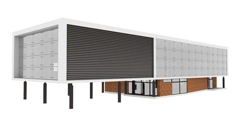City Modern Office Building 3d Model Cgtrader