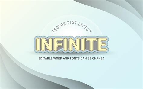 Premium Vector Infinite Text Effect Style
