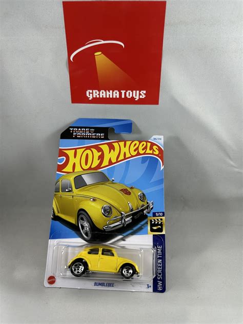 Bumblebee Yellow Screen Time Hot Wheels Case K Grana Toys