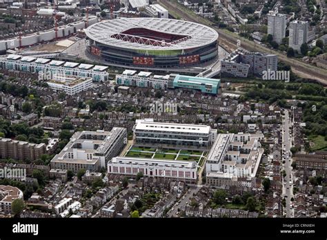 Aerial View Of Highbury Square Development And Arsenal Emirates Stadium