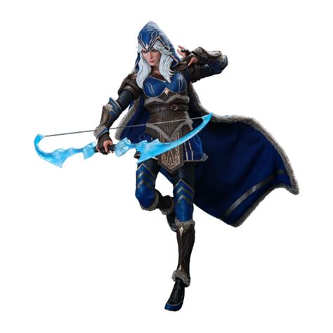 League Of Legends Ashe League Of Legends Video Game Masterpiece 1 6 Action Figure By Hot Toys