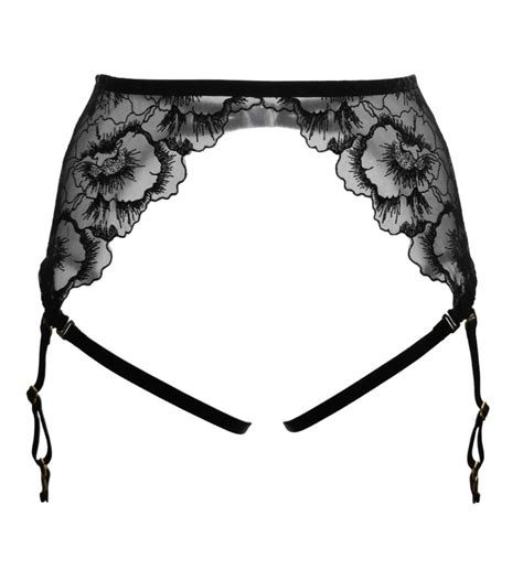 Flower lace garter belt Sexy lace lingerie Adjustable straps underwear 設計館 Marina V