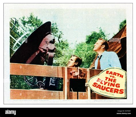 Earth Vs The Flying Saucers Lobbycard 1956 Stock Photo Alamy