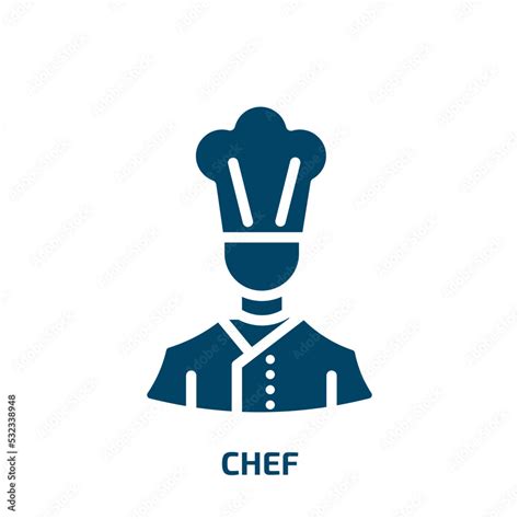 Chef Icon From Professions Collection Filled Chef Food Restaurant