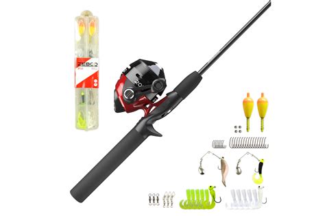 Zebco 202 5 Foot 6 Inch Ml Spincast Combo With Folding Tackle Wallet