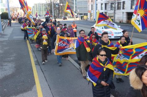 瑞士藏人在国际人权日举办和平游行活动 Central Tibetan Administration