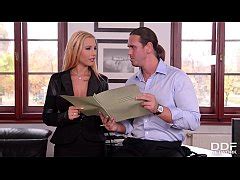 Busty Babes Kyra Hot And Lucie Wilde Eat Pussy And Suck Cock In The