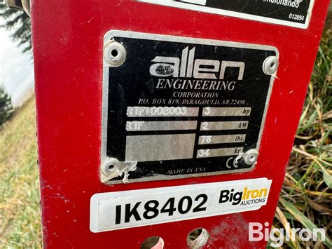 Allen 25 Paving Screed Construction Bigiron