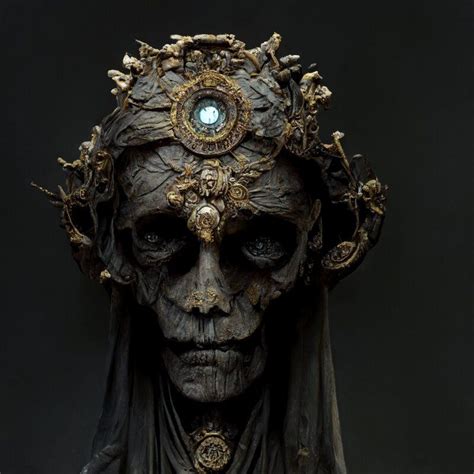 ArtStation AI Artworks Creepy Tattoos Gothic Statue Skulls Artist