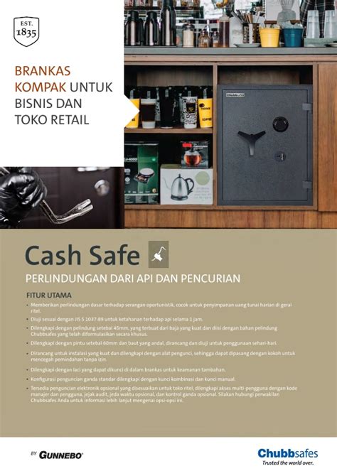 brankas chubbsafes valor cash safe  image