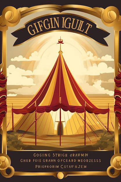 Premium Photo Poster Design Of Gospel Tent Revival Harmonizing