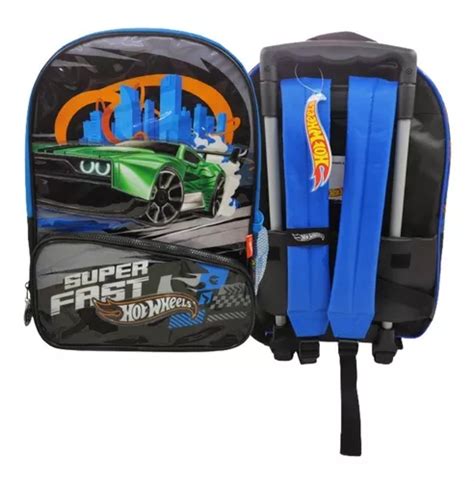 Mochila Carro Hot Wheels Fast P Wabro Sharif Express