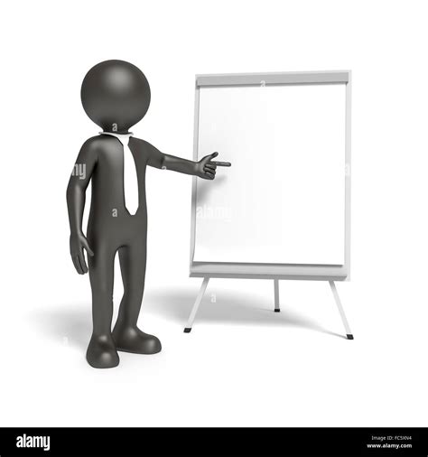 Man Flip Chart Stock Photo Alamy