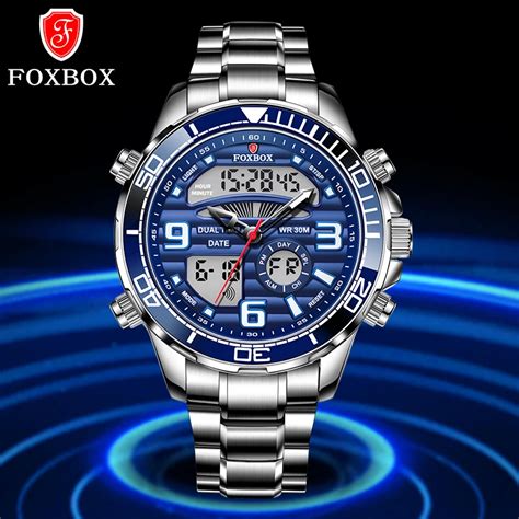 Lige Reloj Anal Gico Con Pantalla Dual Para Hombre Accesorio De Pulsera De Cuarzo Resistente Al