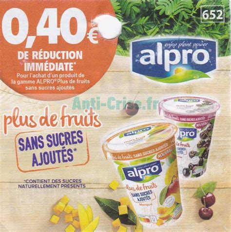 Anti Crise Fr Alpro De R Duction Jusquau Bon De