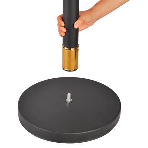Black Stanchions With Gold Accents ¦ Slimline Warehouse