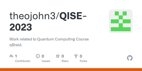 github theojohnqise  work related  quantum computing