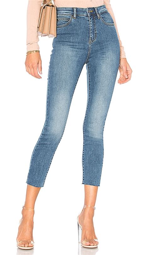 Dr Denim Cropa Cabana Jean In Worn Mid Blue Revolve
