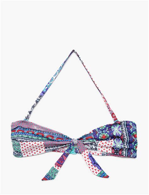 Pembe Kadın Desenli Bikini Üstü YAK BM Koton