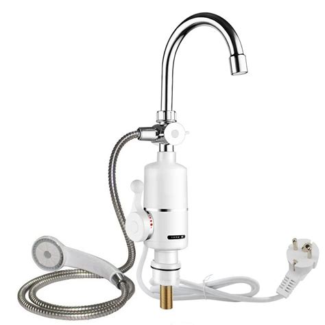 220V 3000W Instant Hot Water Tap Tankless Electric Faucet Kitchen Instant Hot Faucet Water