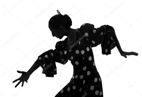 Silueta De Mujer Espa Ola Bailarina Flamenca Sevillanas Fotograf A De