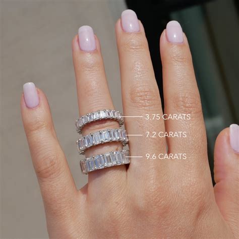Emerald Cut Diamond On Finger