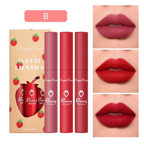 Pcs Set Dragonranee Matte Lipstick Set Long Lasting Moisturing Lip Stick Nude Lipstick Velvet