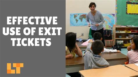 Quick And Easy Ways To Use Exit Tickets In The Classroom Youtube