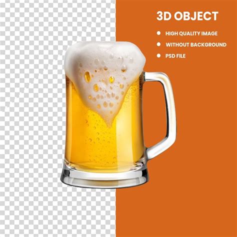 Premium Psd Beer Mug