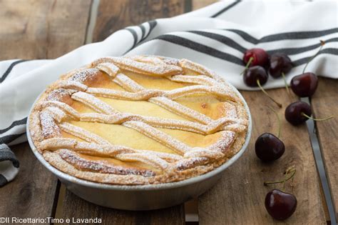 Crostata Di Ricotta Con Confettura Di Visciole Il Ricettario Timo E