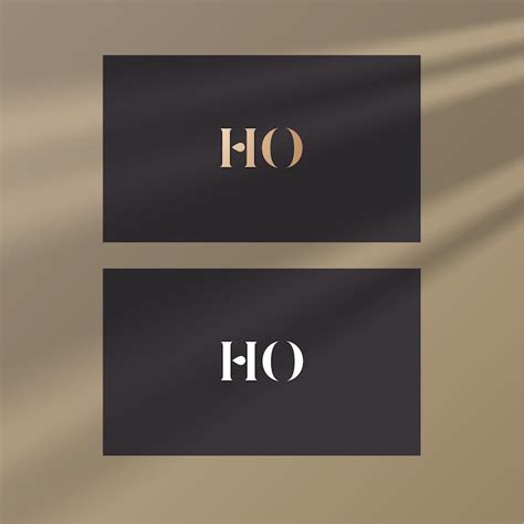 Premium Vector Ho Logo Design Vector Image