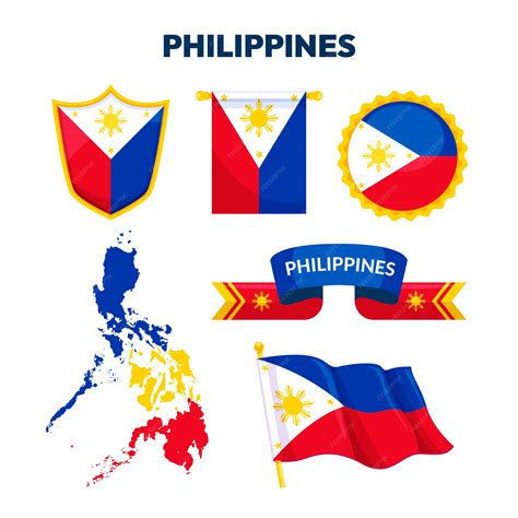 premium vector flat design philippine flag