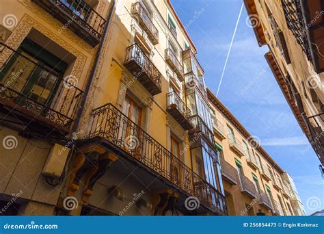 Traditional Spanish Architecture In The Old Town Of Segovia Spain