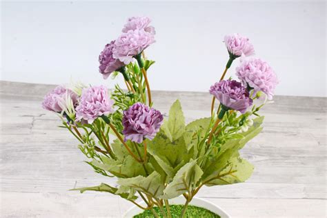 Искусственное растение - Хризантемы мелкие с дизайном сиреневые Н=33 см ...