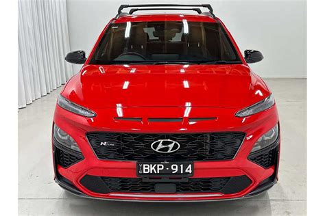 SOLD 2020 Hyundai Kona N Line In Red Used SUV Warrenheip VIC