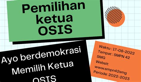 Alur Pemilihan Ketua Osis